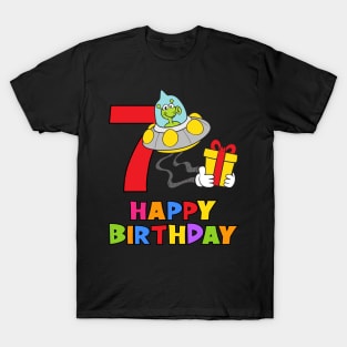 7th Birthday Party 7 Year Old Seven Years T-Shirt